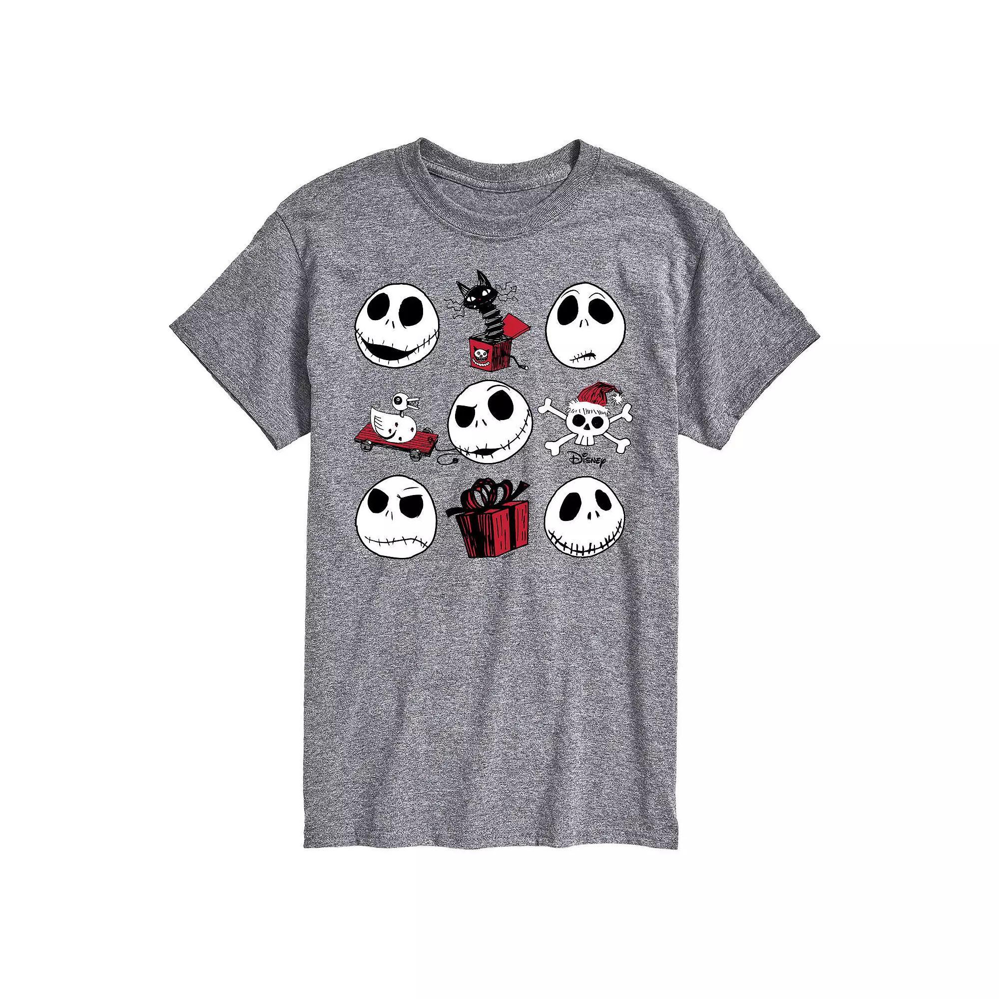 Disneys The Nightmare Before Christmas Jack Mens Grid Graphic Tee Product Image