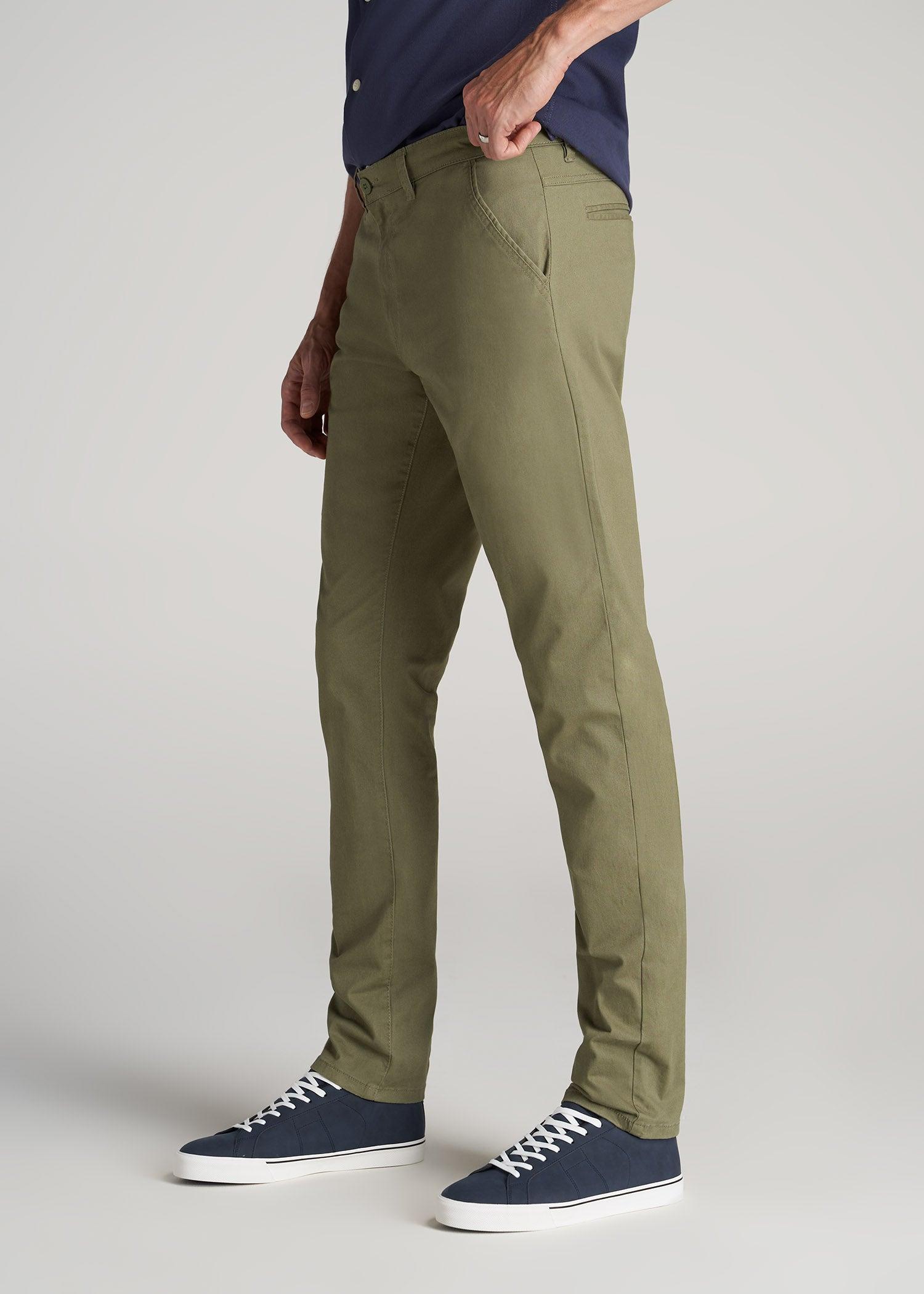 Carman TAPERED Chinos for Tall Men in Russet Brown Product Image