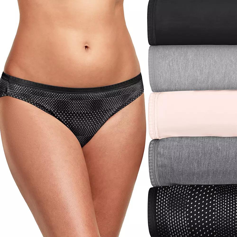 Hanes Ultimate Womens Breathable Cotton Bikini Underwear 6-Pack 42H6CC Product Image