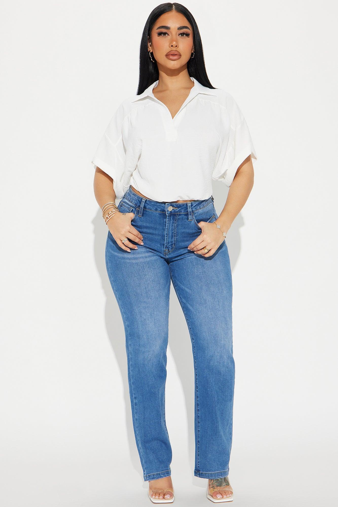 Breezy Day Blouse Top - White Product Image