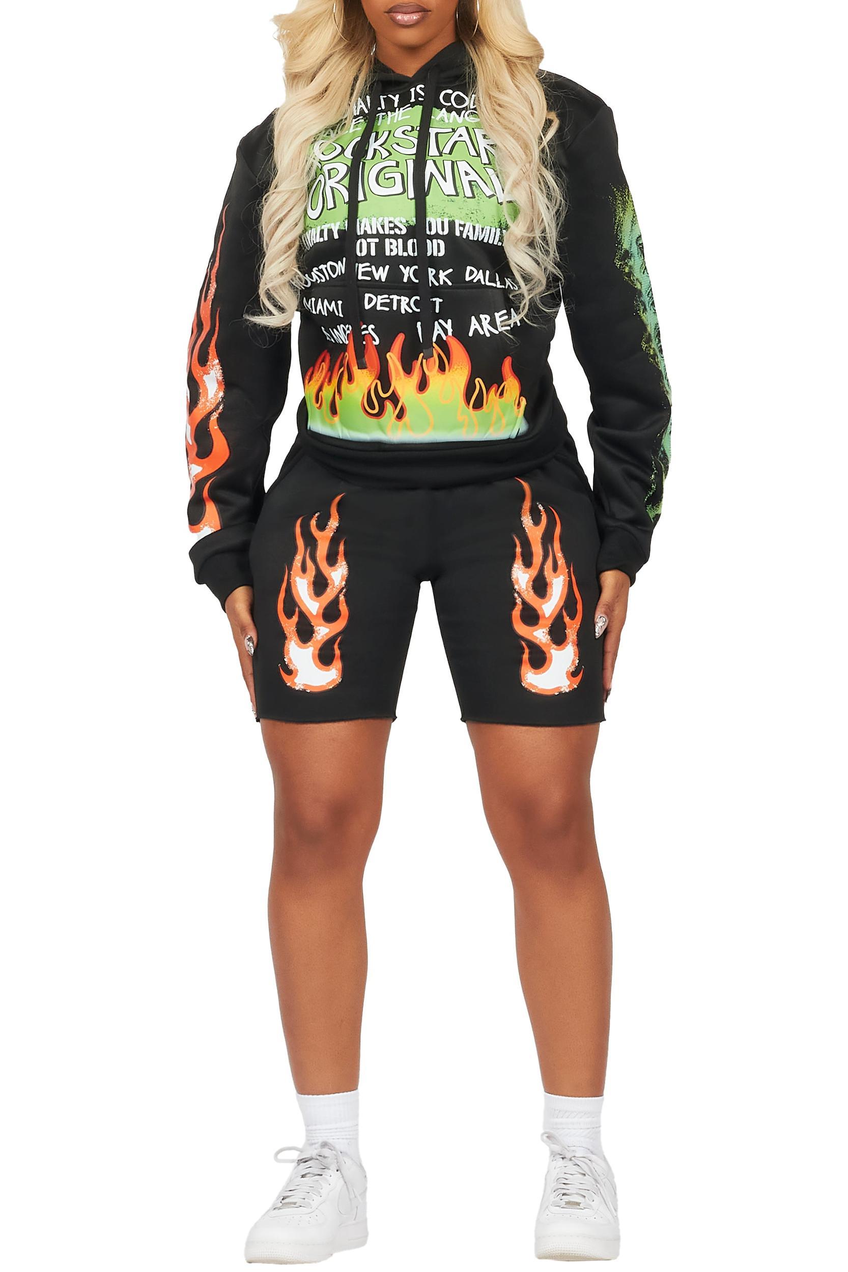 Bridgette Black Short Set Female Product Image