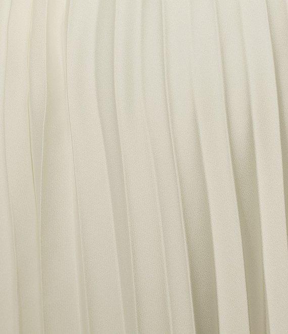 Antonio Melani Billie Crepe Strapless Pleated Maxi Dress Product Image