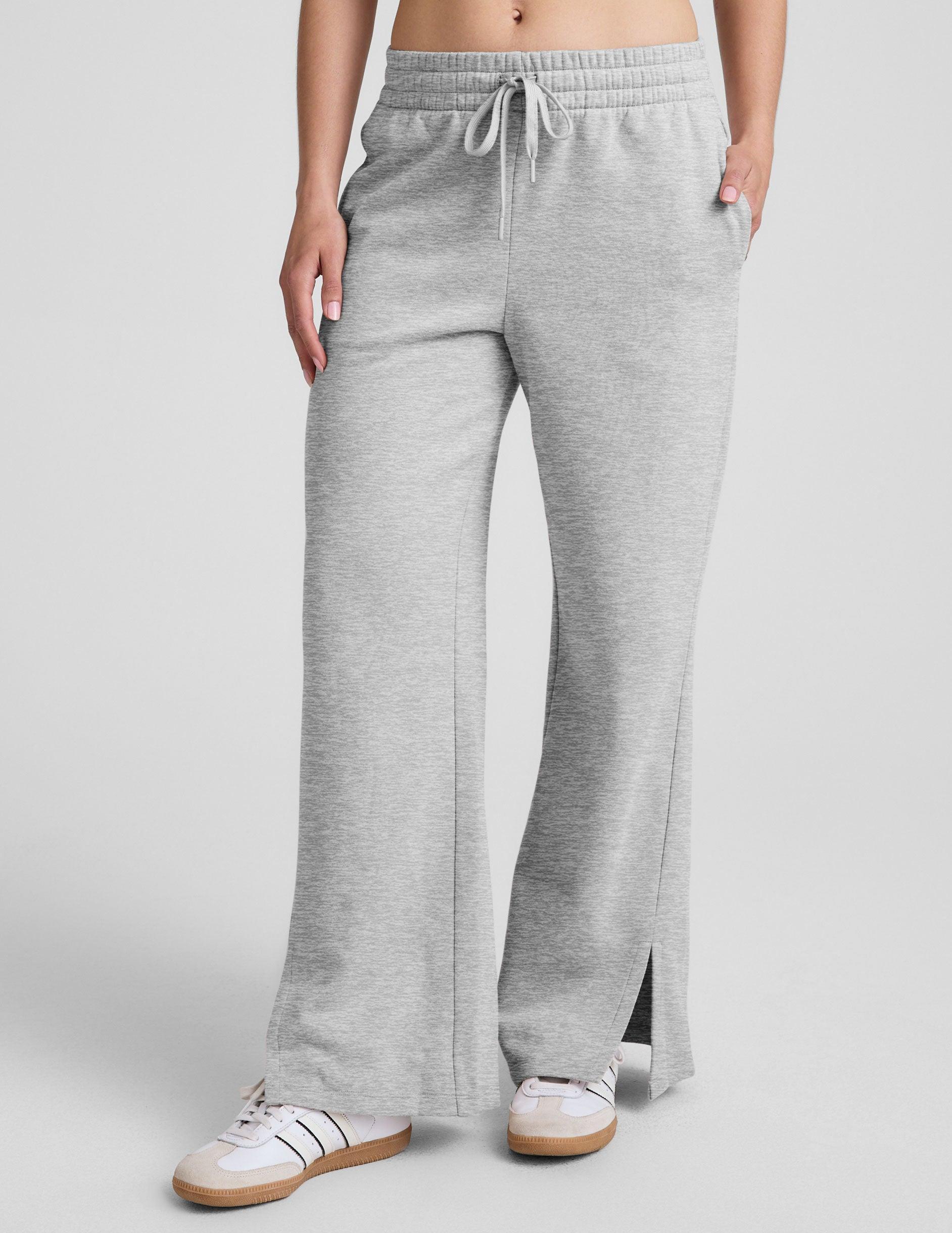 LuxeFleece Side Slit Wide Leg Pant Product Image