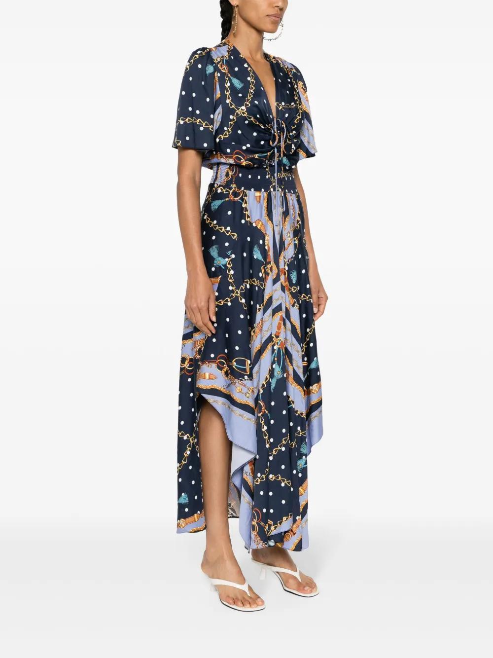 polka-dot maxi dress Product Image