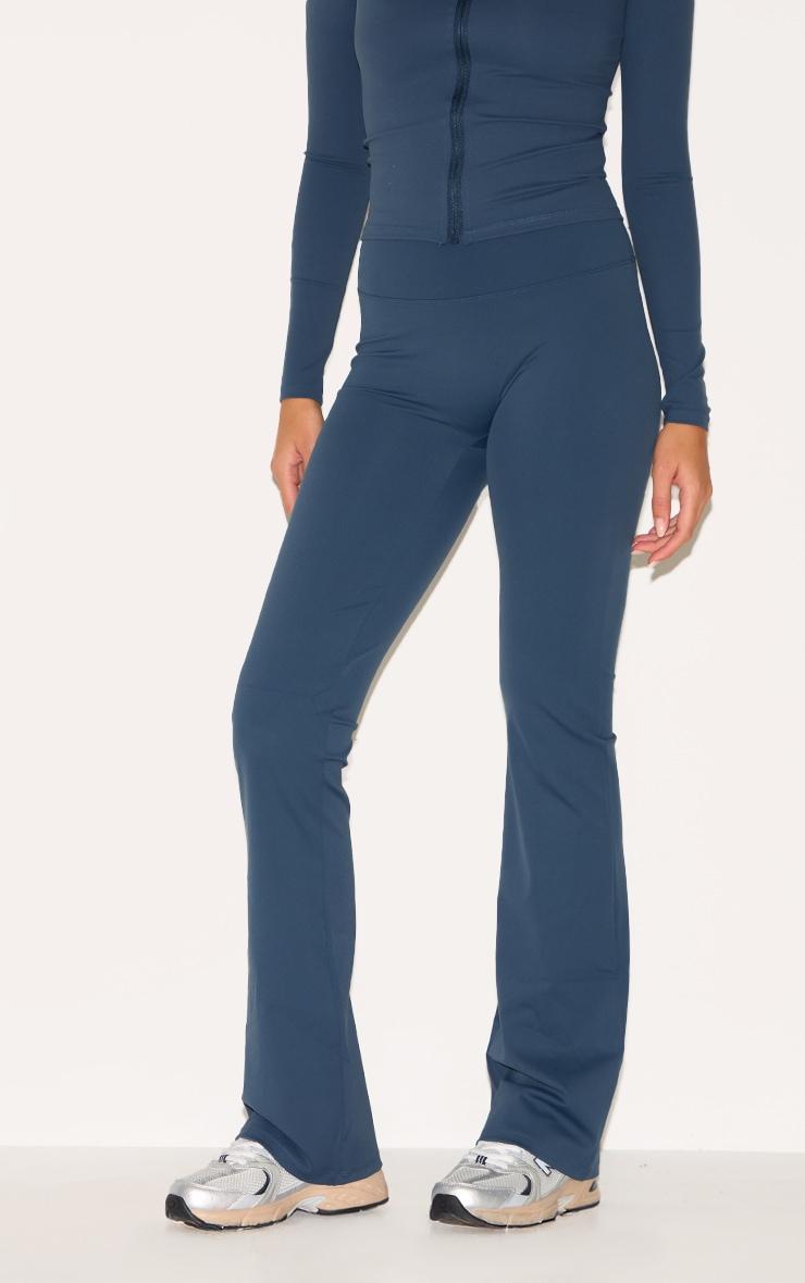 Midnight Blue Sculpt Straight Leg Yoga Pants Product Image