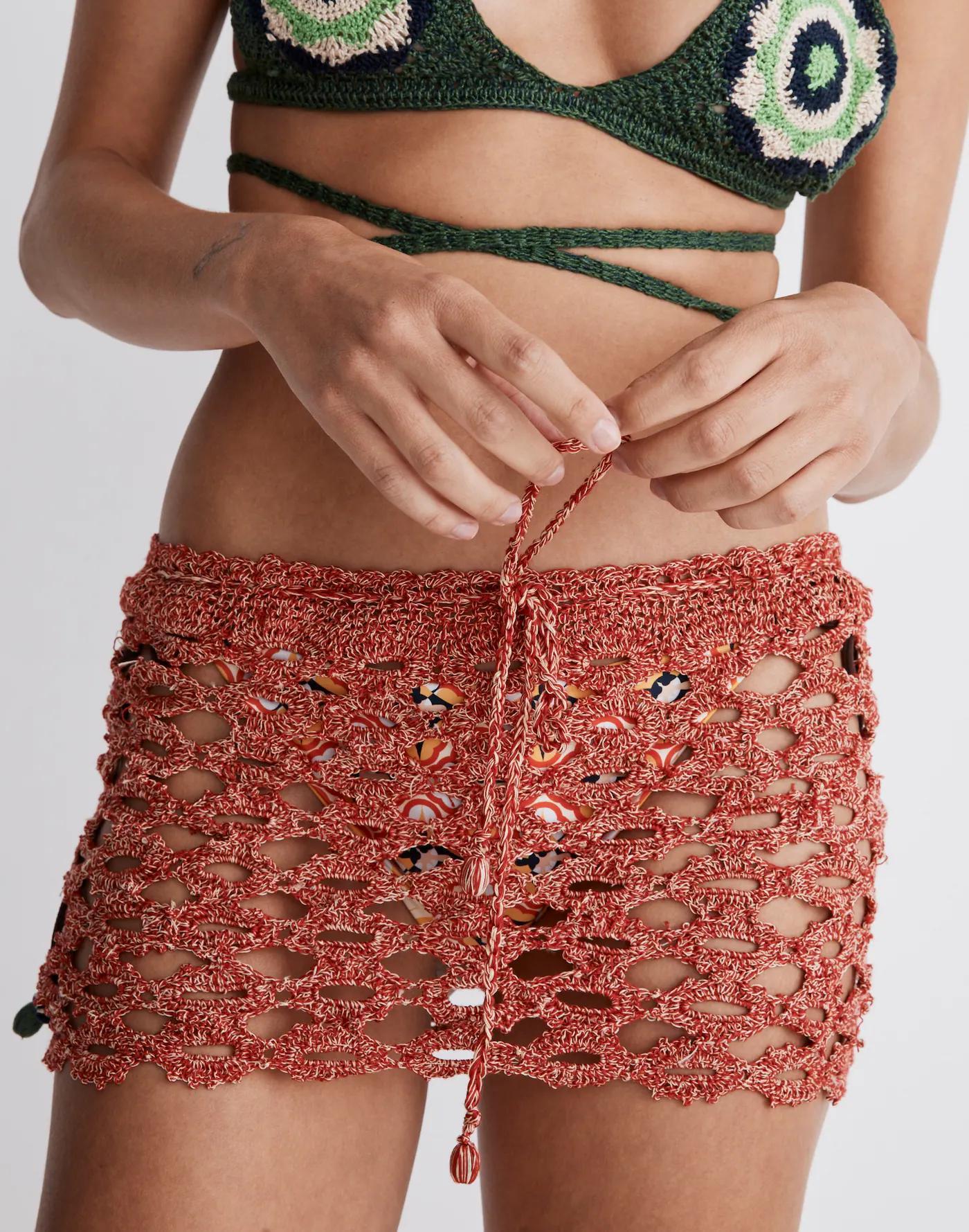 Agua Bendita Anay Cover-Up Mini Skirt Product Image