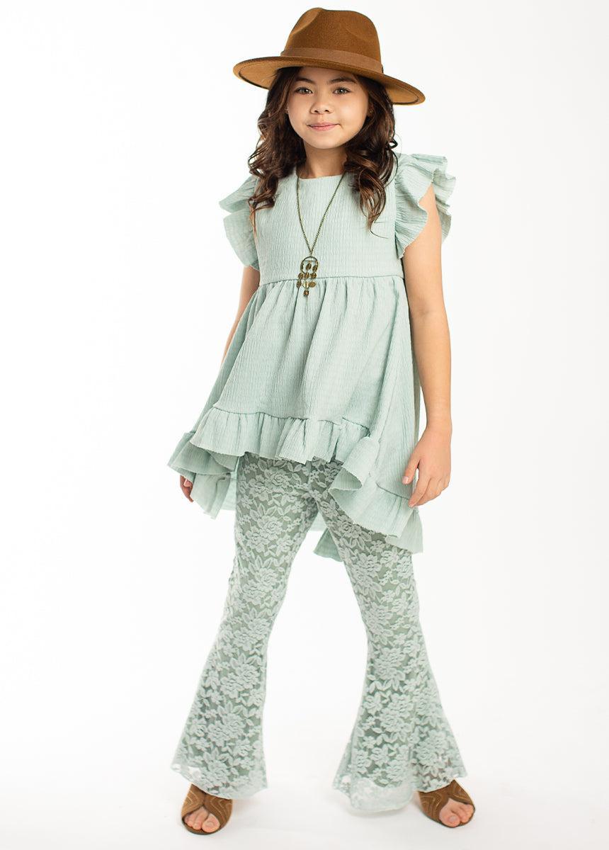 Kennedy Pant in Seaglass Girls Product Image