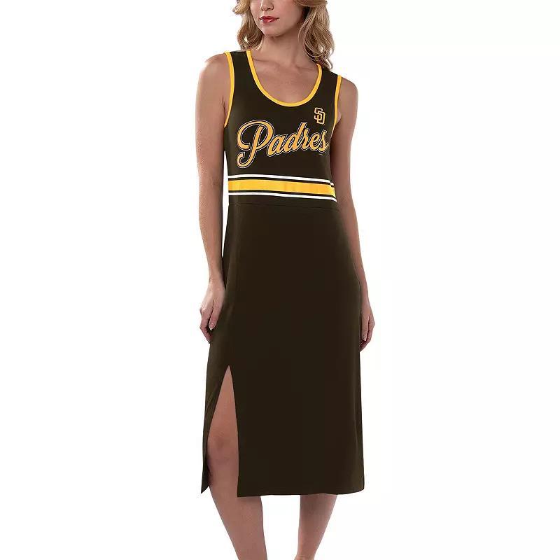 Womens G-iii 4Her by Carl Banks Brown San Diego Padres Main Field Maxi Dress Product Image