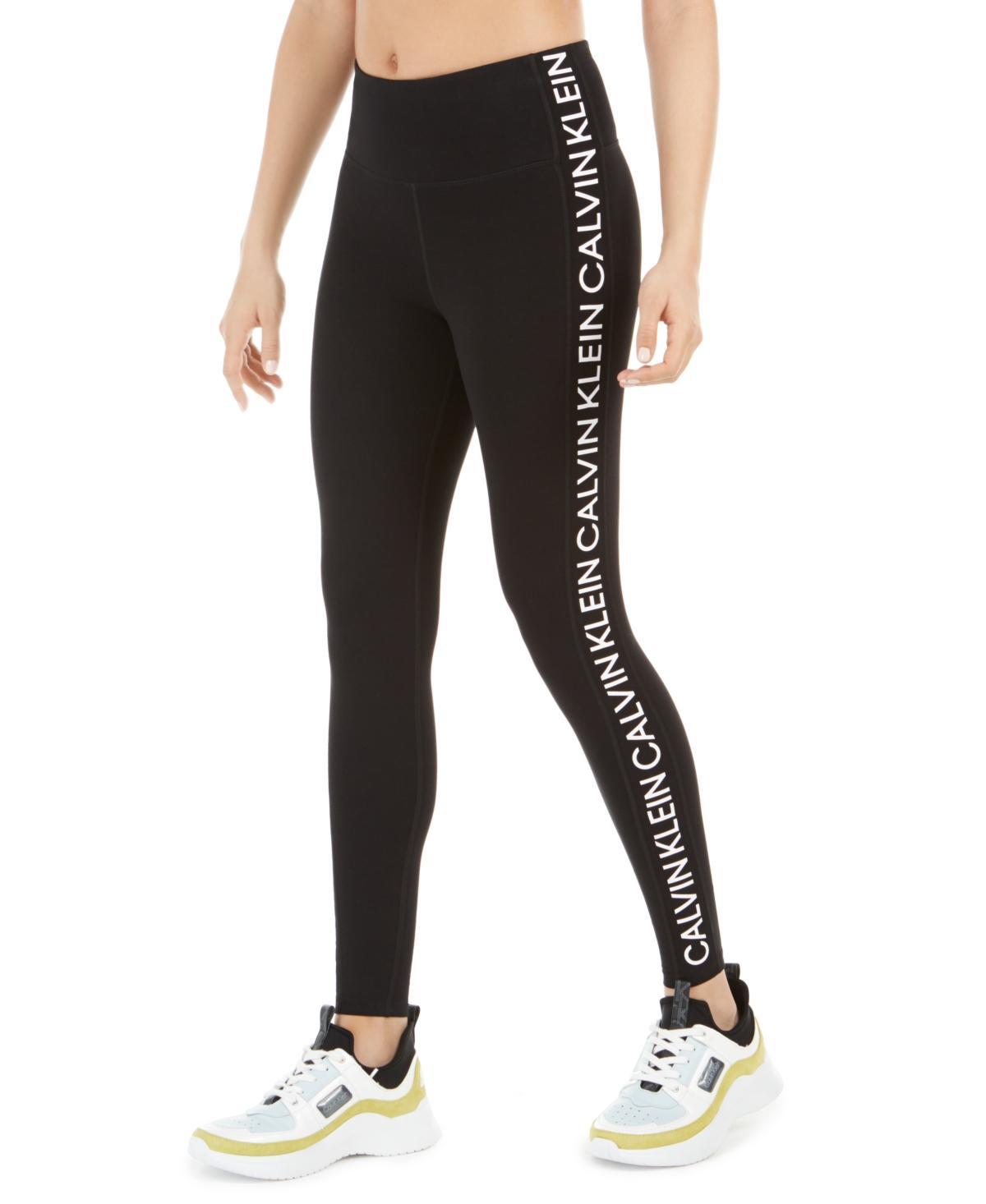 Calvin Klein Women's Premium Performance Double Waistband Moisture Wicking Legging (Standard and Plus) Women's Clothing Product Image