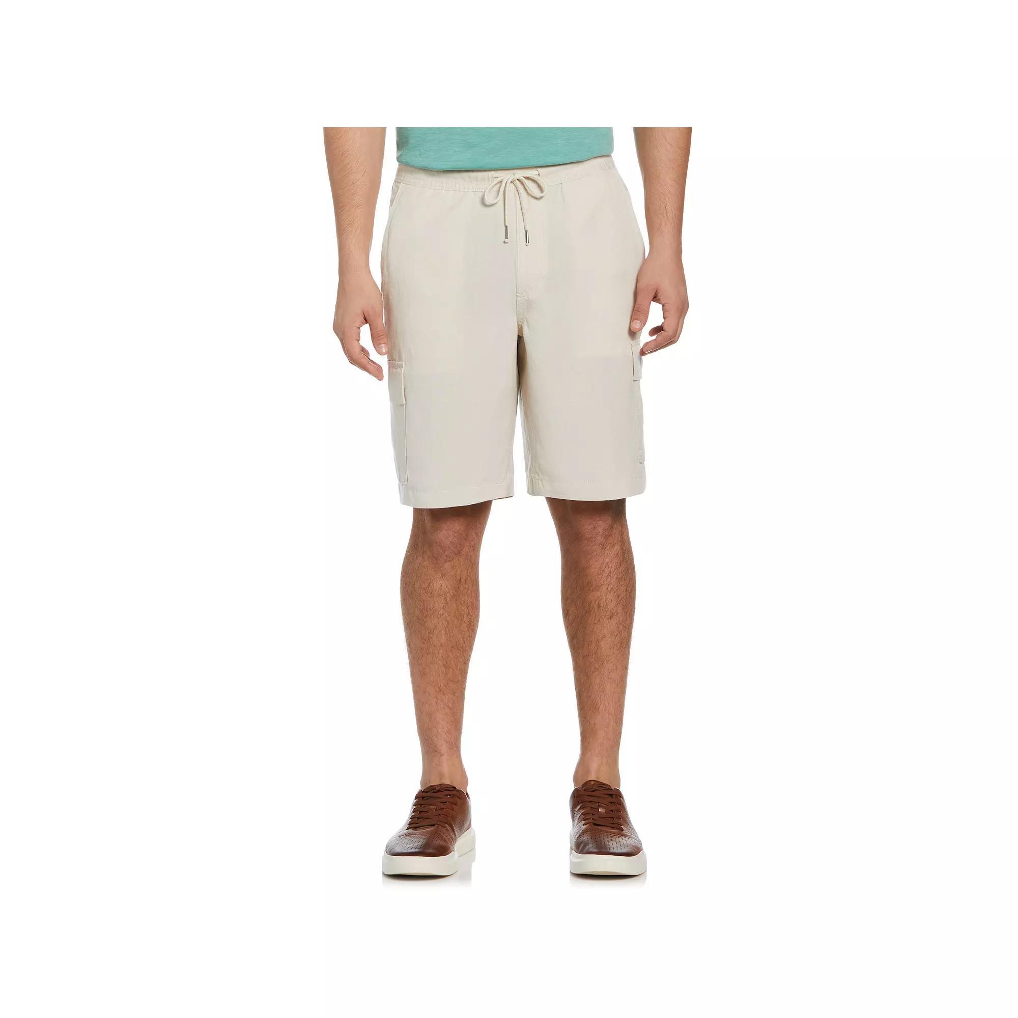 Men's Cubavera Linen Blend Pull-On Cargo Shorts, Size: XXL, Brilliant White Product Image