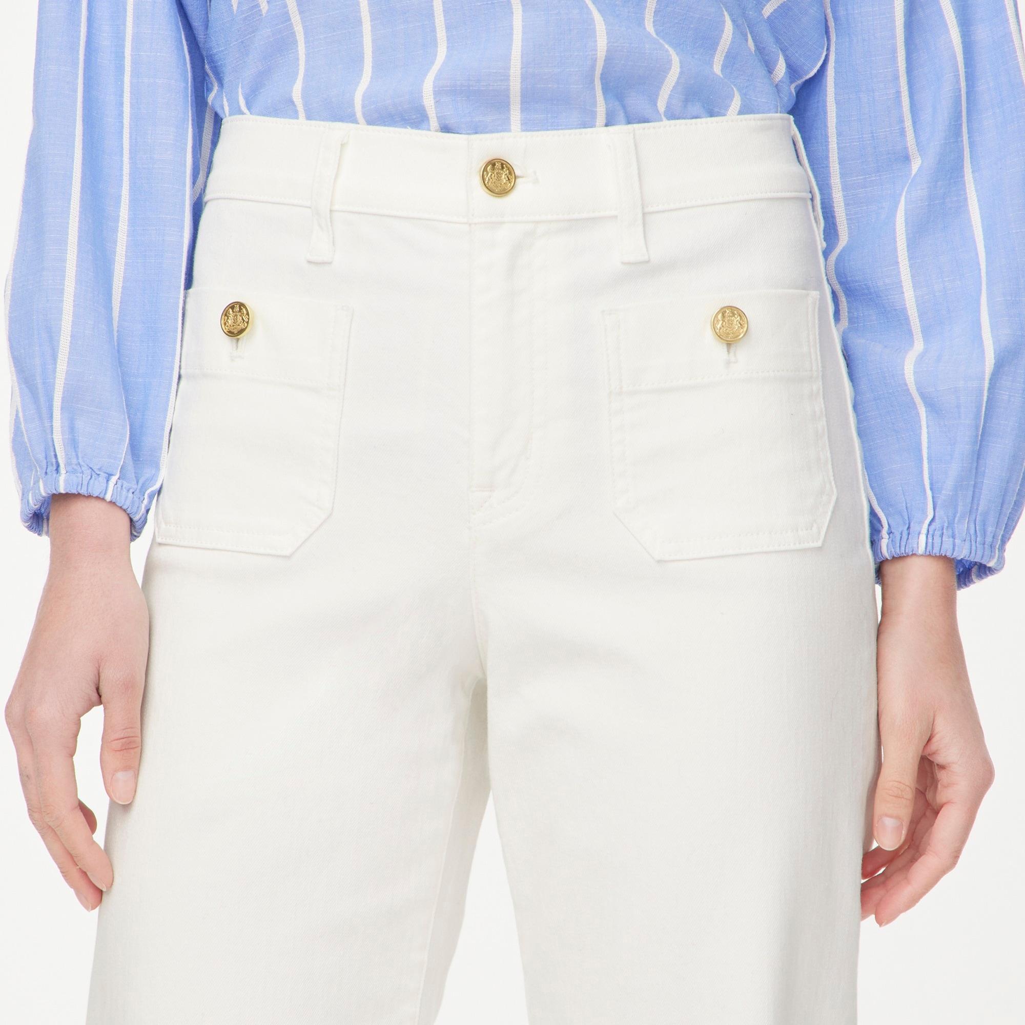 Slim wide-leg sailor jean in all-day stretch Product Image