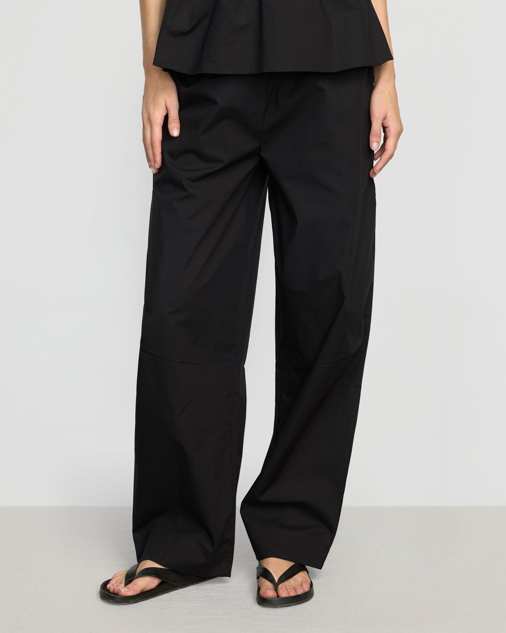 Paula Smocked-Waist Organic Cotton Pant Product Image