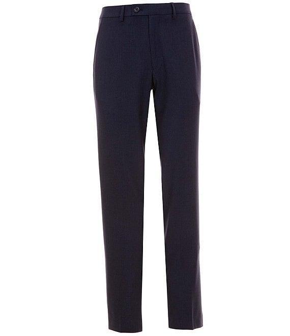 Perry Ellis Mini Check Flat Front Dress Pants Product Image
