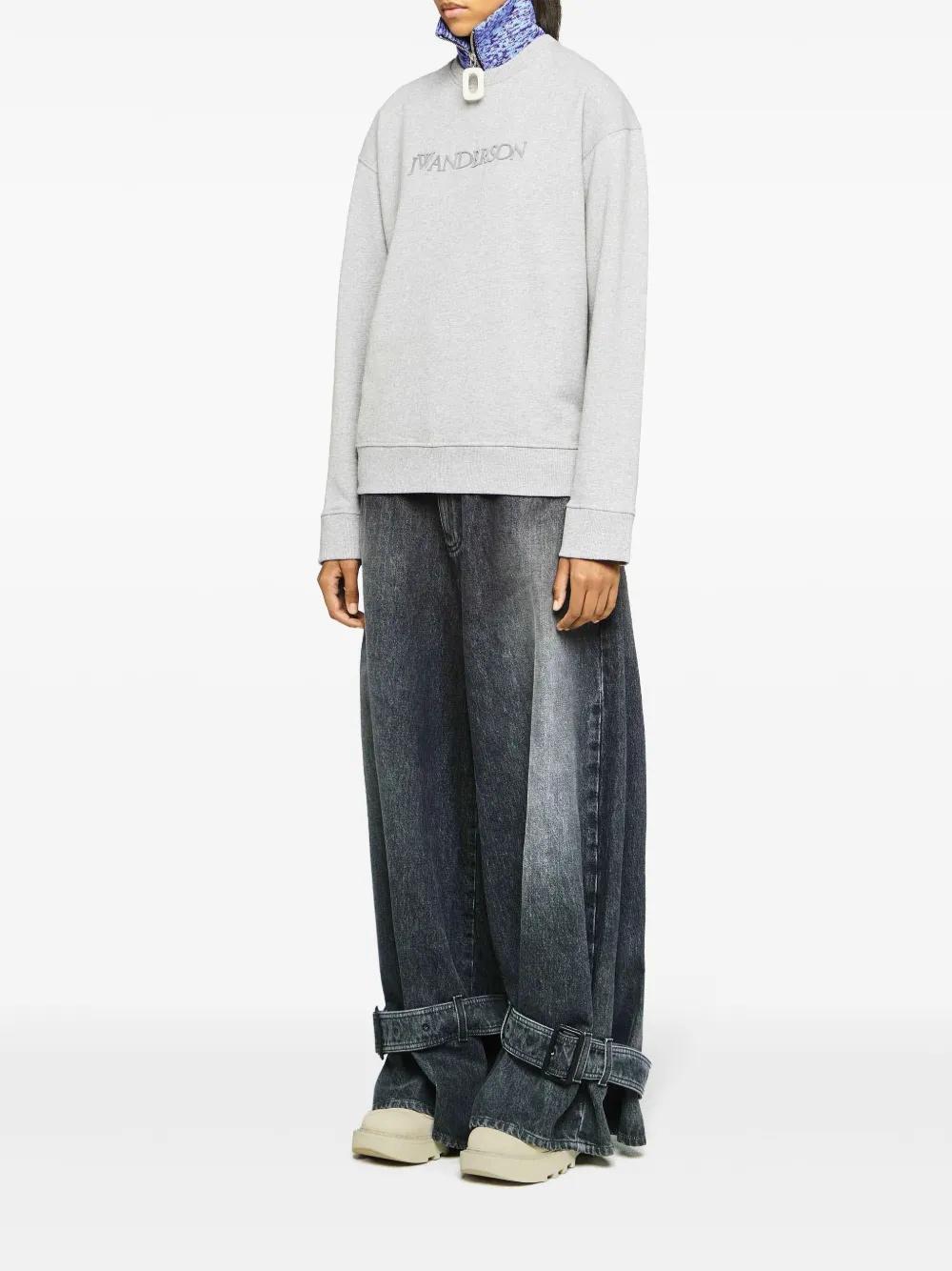 JW ANDERSON Logo-embroidered Sweatshirt In White Product Image