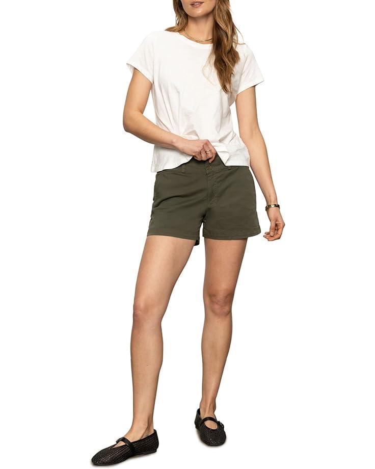 Pleated Double-Faced Cotton Shorts Product Image