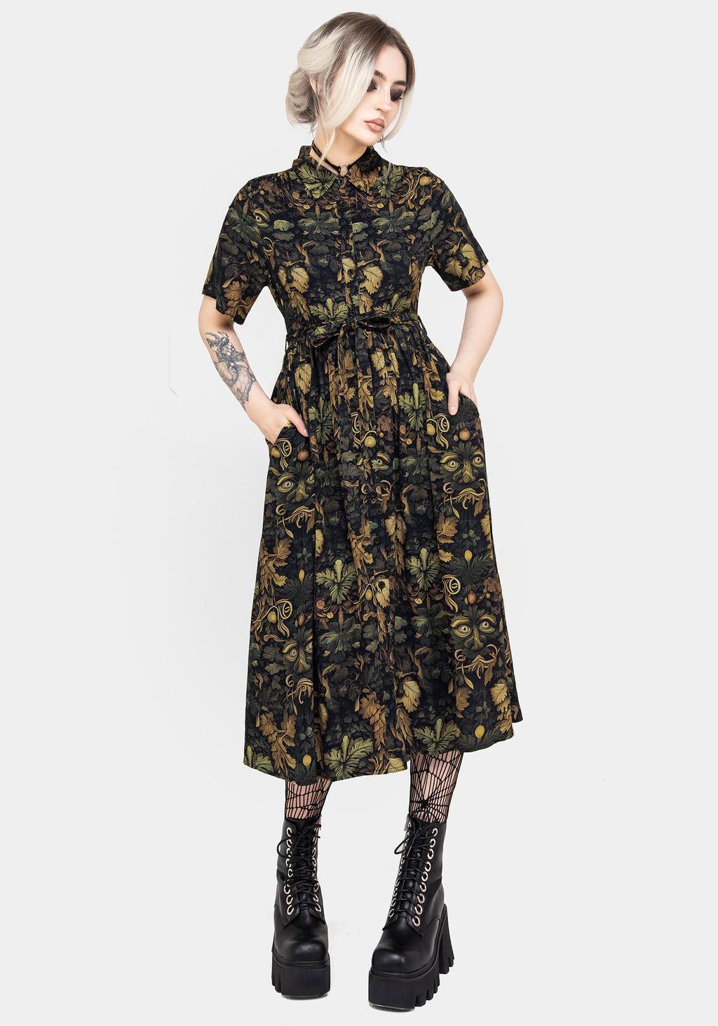 Rebirth Midi Shirt Dress Product Image