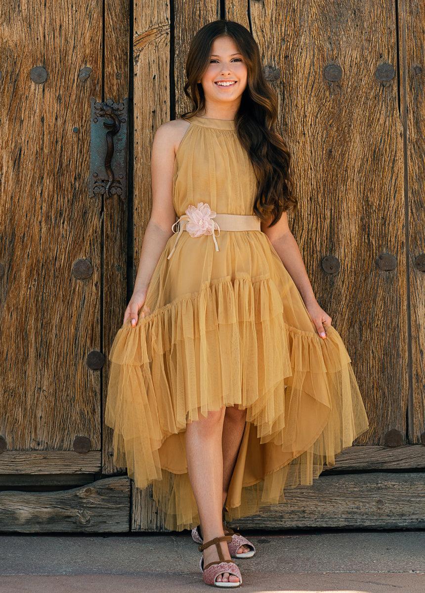Calliana Belt in Shell/Tan Girls Product Image