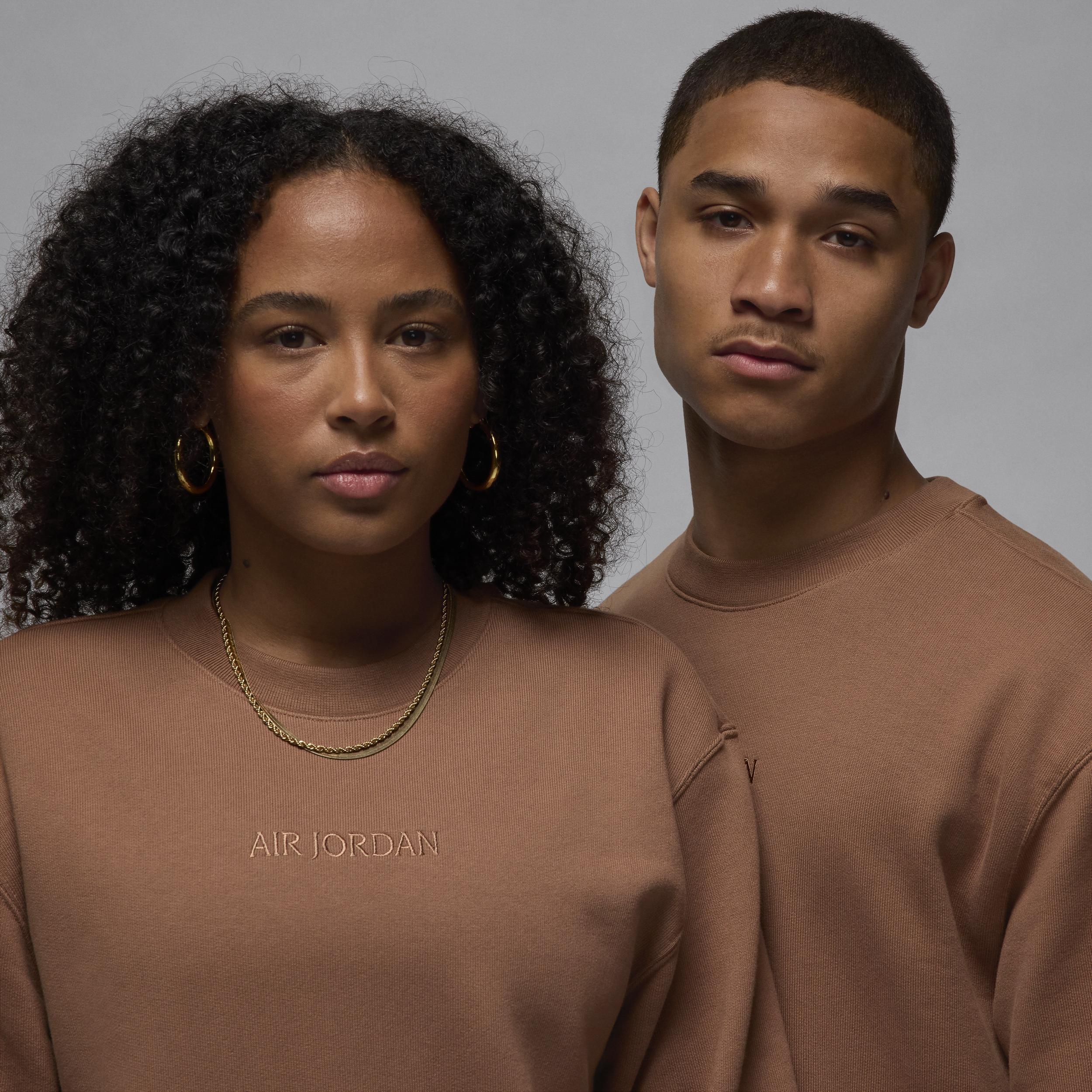Men's Air Jordan Wordmark Fleece Crew-Neck Sweatshirt Product Image