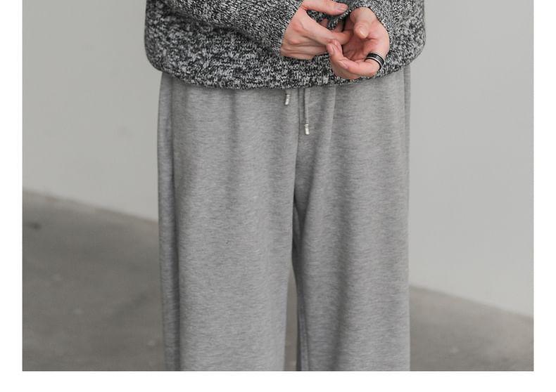 Crew Neck Melange Sweater Product Image