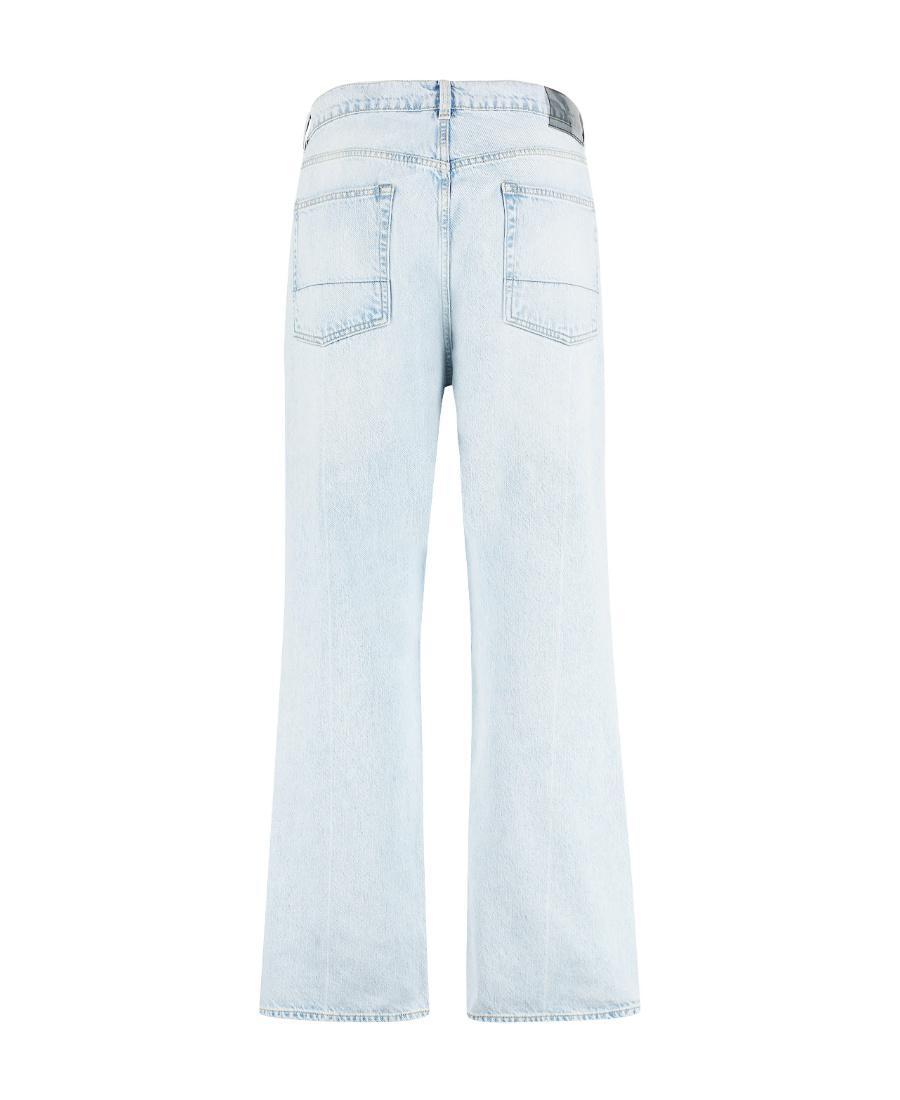 OUR LEGACY Logo Jeans In Blue Product Image
