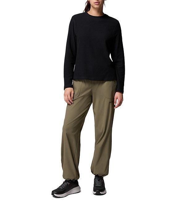 Columbia Brea Falls Grid Stretch Knit Crew Neck Long Sleeves Omni-Wick Tee Product Image