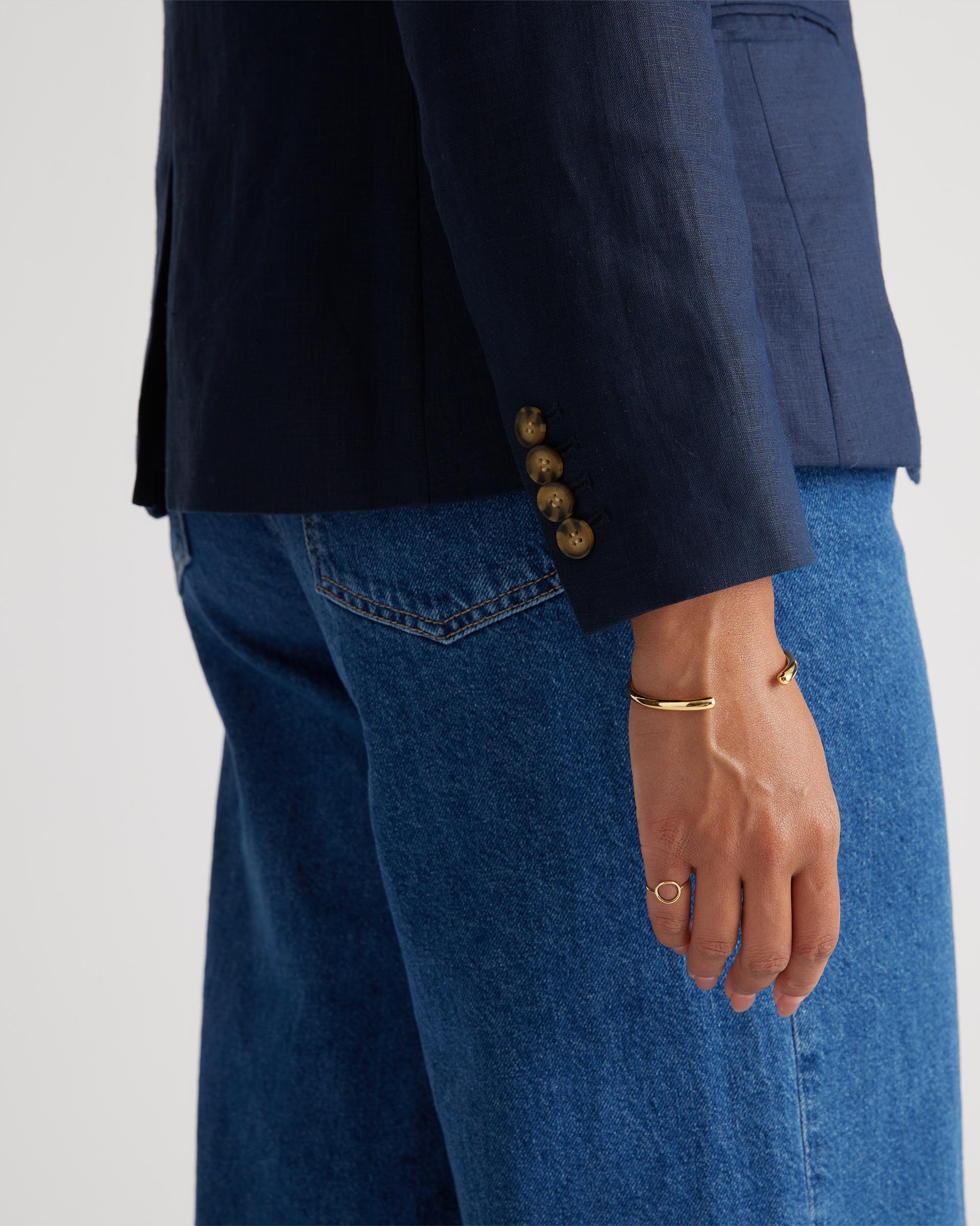 Quince | Women's 100% European Linen Structured Blazer Size XL Product Image