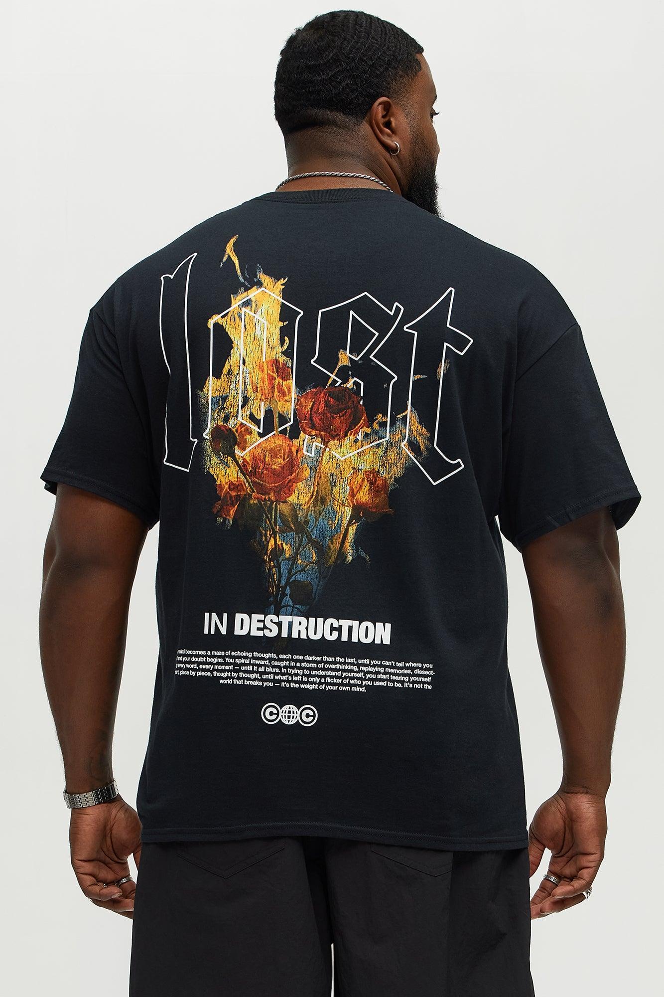 Lost In Destruction Short Sleeve Tee - Black Product Image