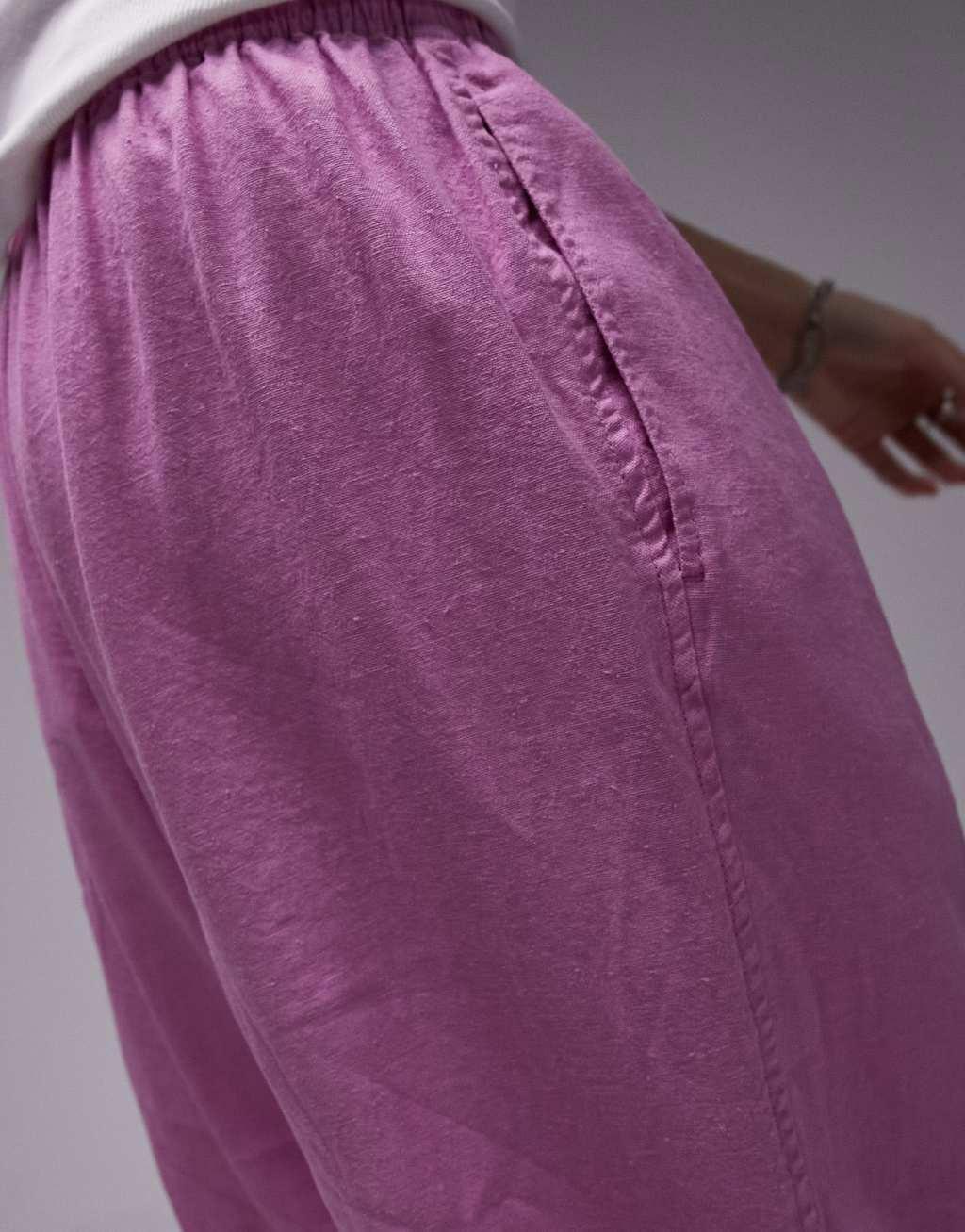 Topshop linen blend balloon pants Product Image