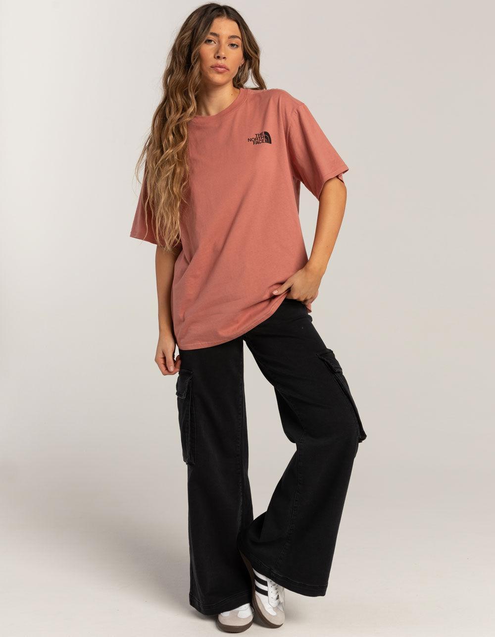THE NORTH FACE Graphics Womens Oversized Tee - MAUVE Product Image