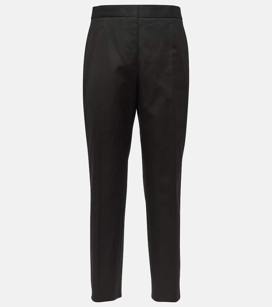 JIL SANDER Cotton Gabardine Pants In Black Product Image