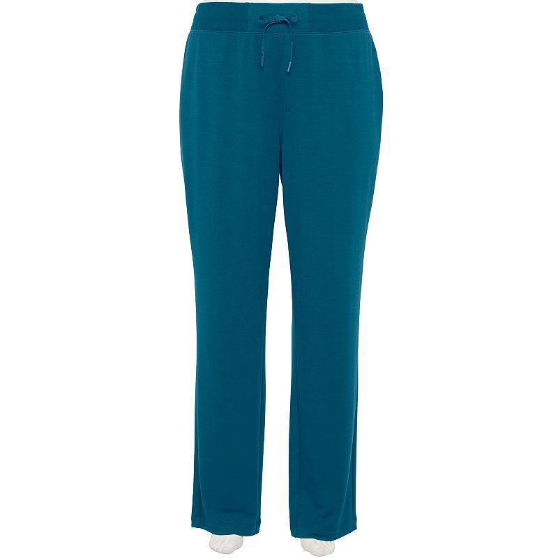 Plus Size Tek Gear® Straight Leg French Terry Pants, Women's, Size: 4XL, Blue Crayon Product Image