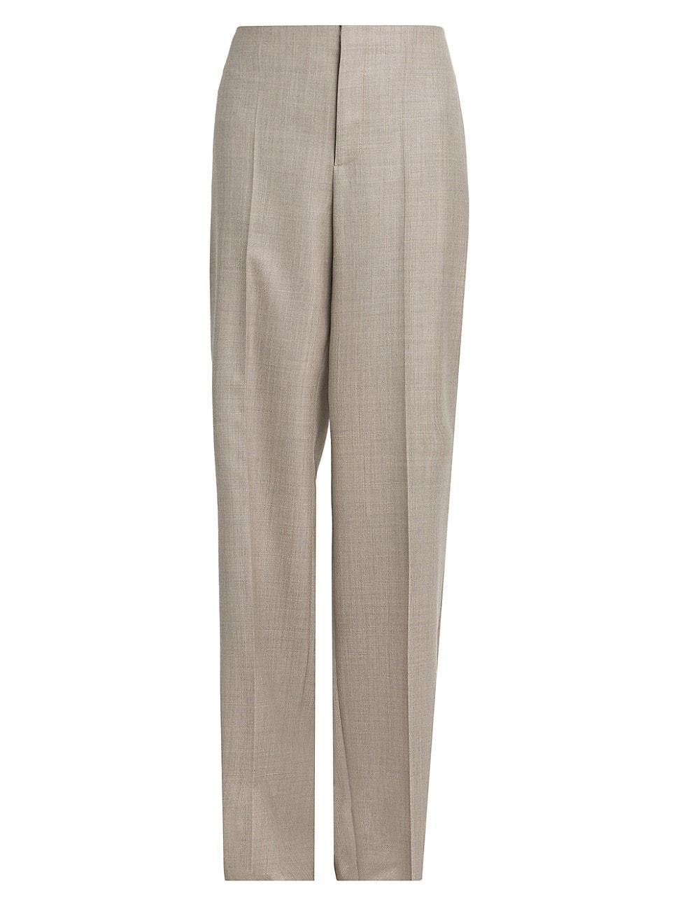 Womens Wool Oversized Trousers Product Image