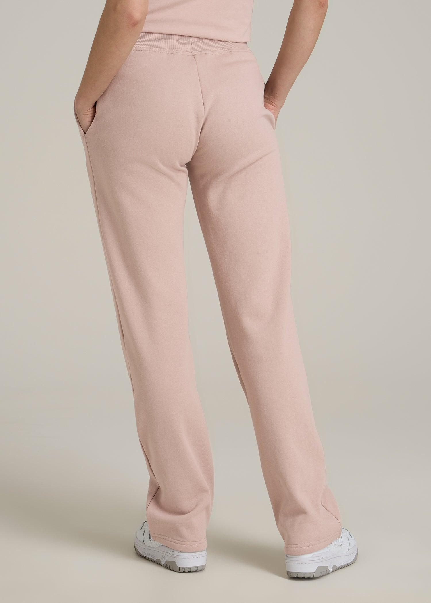Wearever Fleece Open-Bottom Sweatpants for Tall Women in Desert Rose Product Image