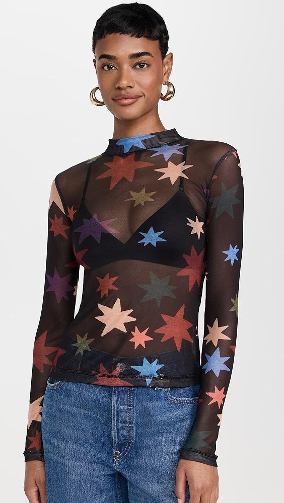 Dress To Orion Print Tulle Top | Shopbop Product Image