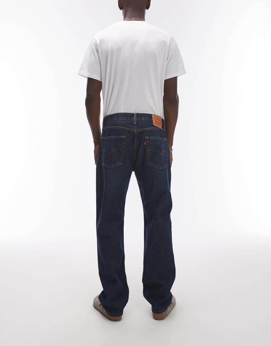 Levi's 555 '96 relaxed straight fit jeans in dark blue Product Image