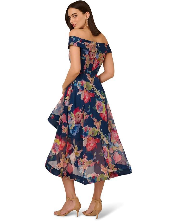 Women's Adrianna Papell Floral Organza High Low Dress Product Image