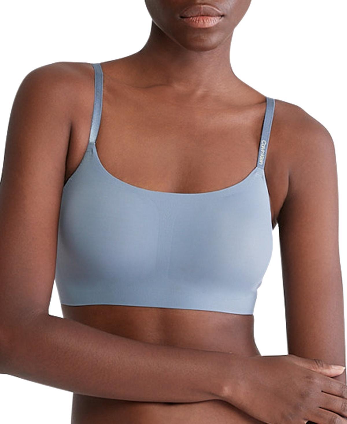 Calvin Klein Invisibles Comfort Lightly Lined Retro Bralette QF4783, Women's, Size: XL, Light Brown Product Image