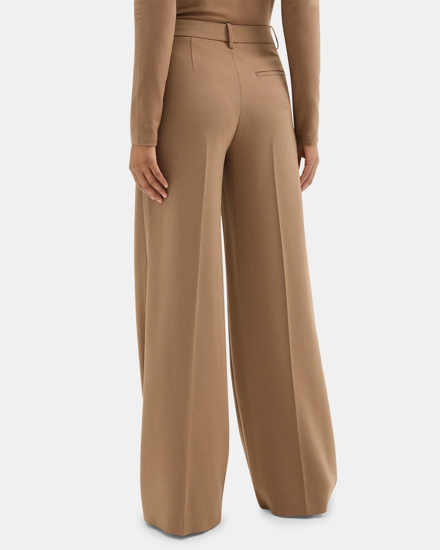 Wide-Leg Pant in Crepe Product Image