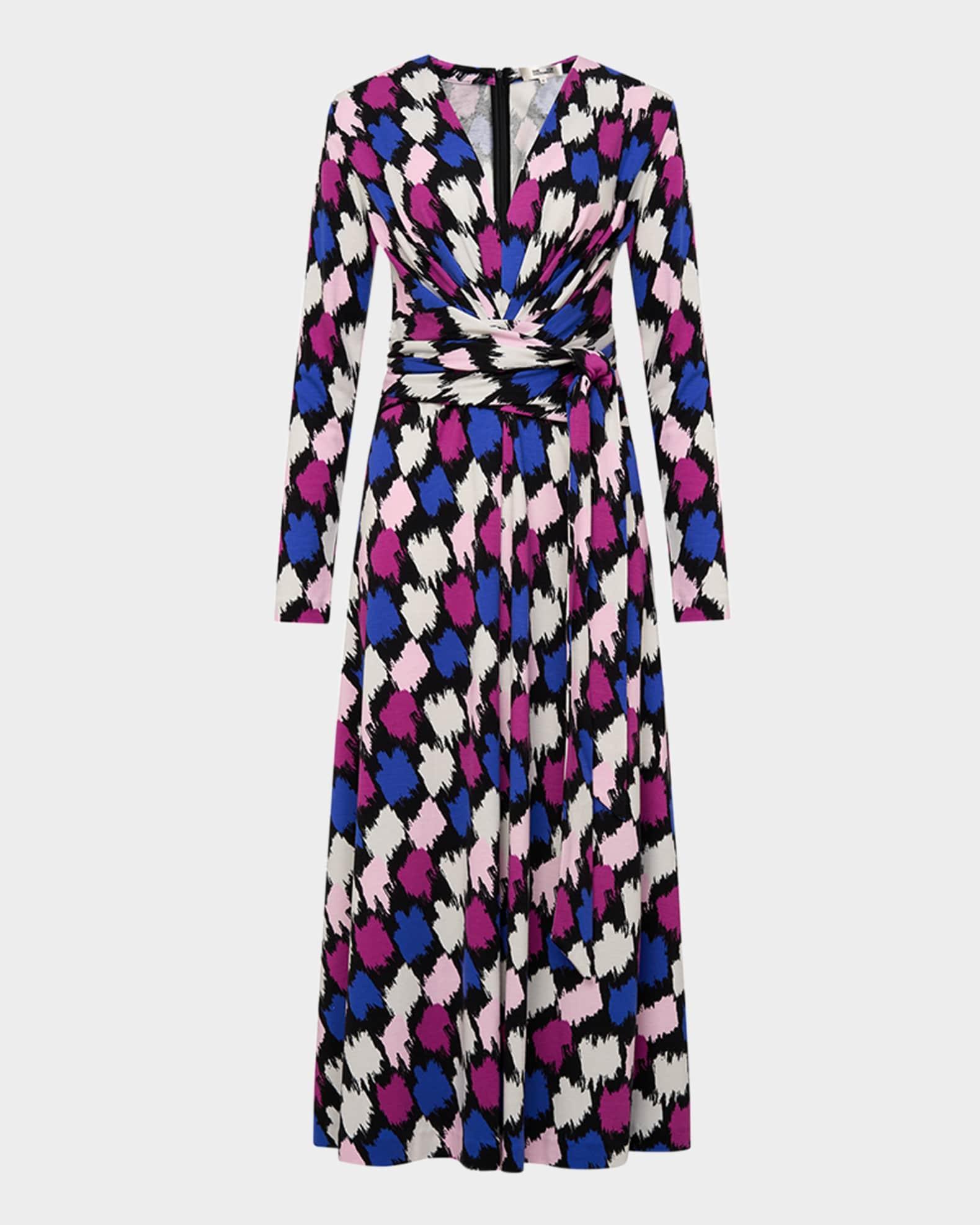 Dorothee Brushstroke-Print Midi Dress Product Image