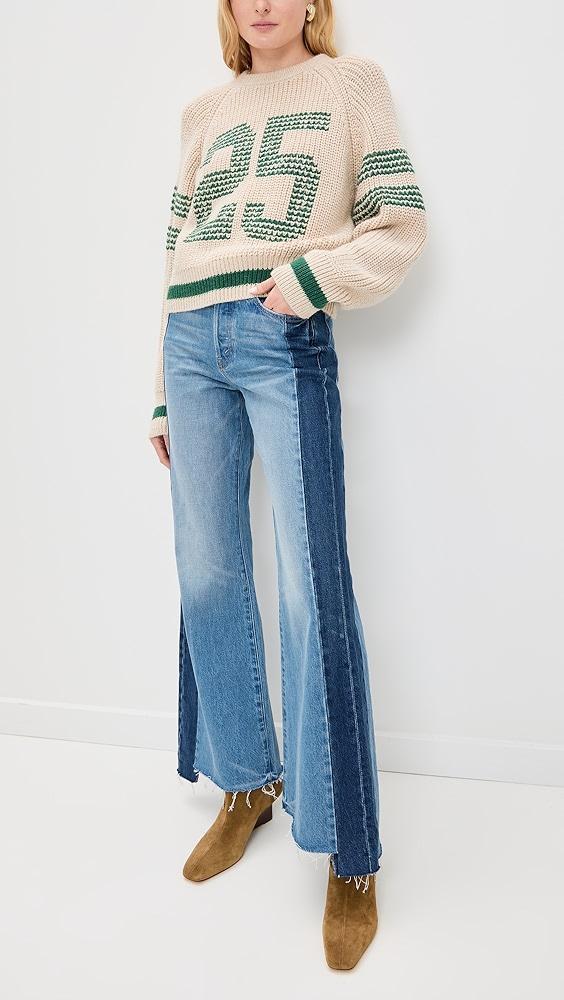 MOTHER The Tux Sidestepper Sneak Fray Jeans | Shopbop Product Image