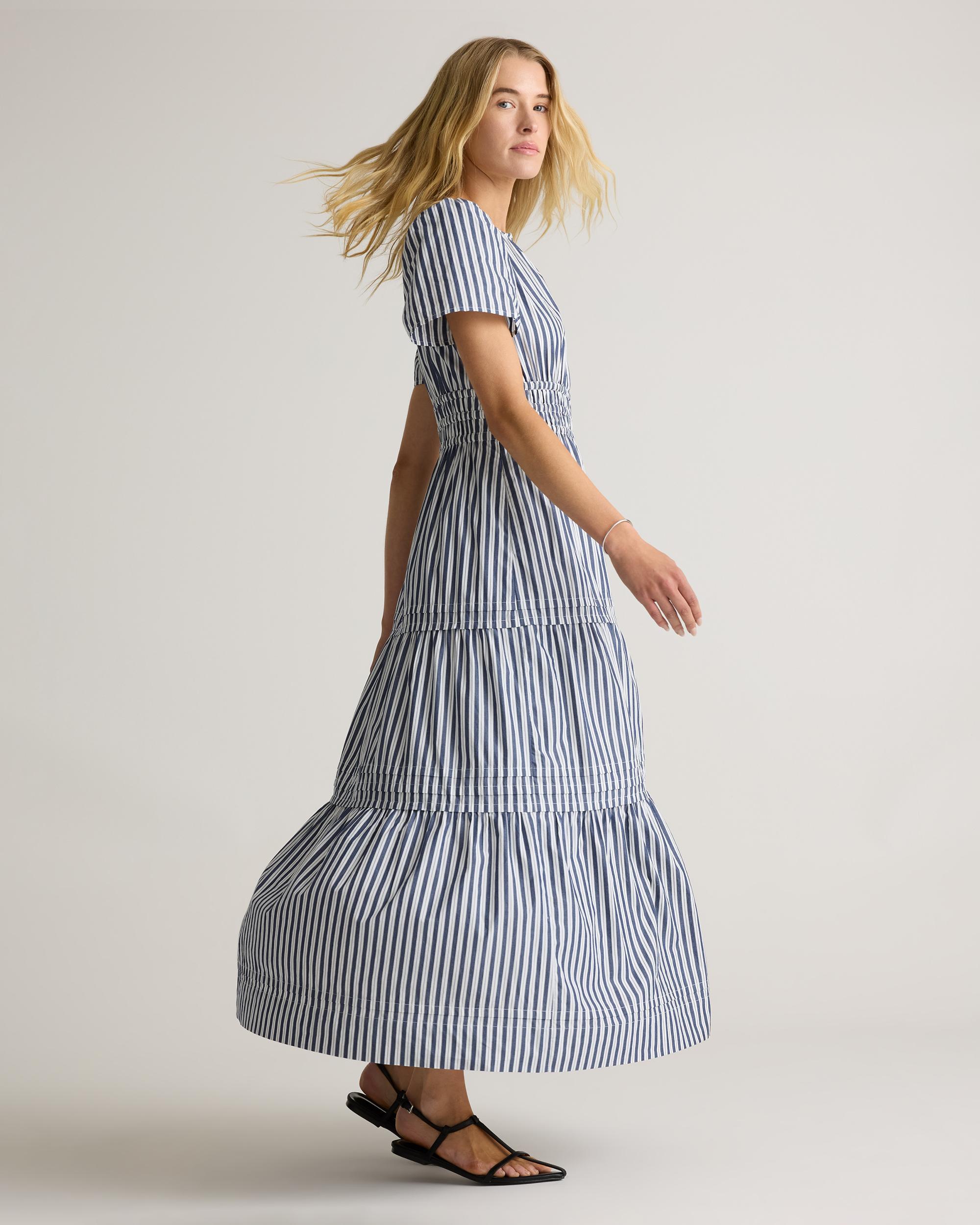 Quince | Women's Poplin Tiered Maxi Dress Size XS, Cotton Product Image