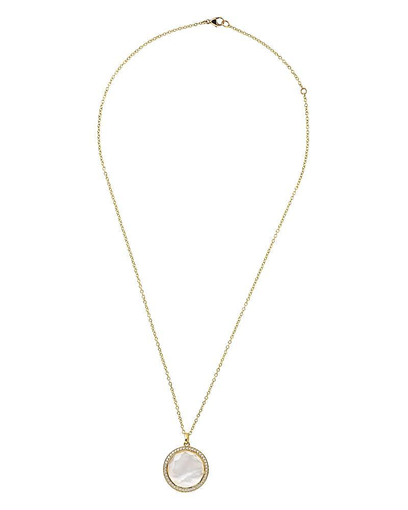 Medium Pendant Necklace in 18K Gold with Diamonds Product Image