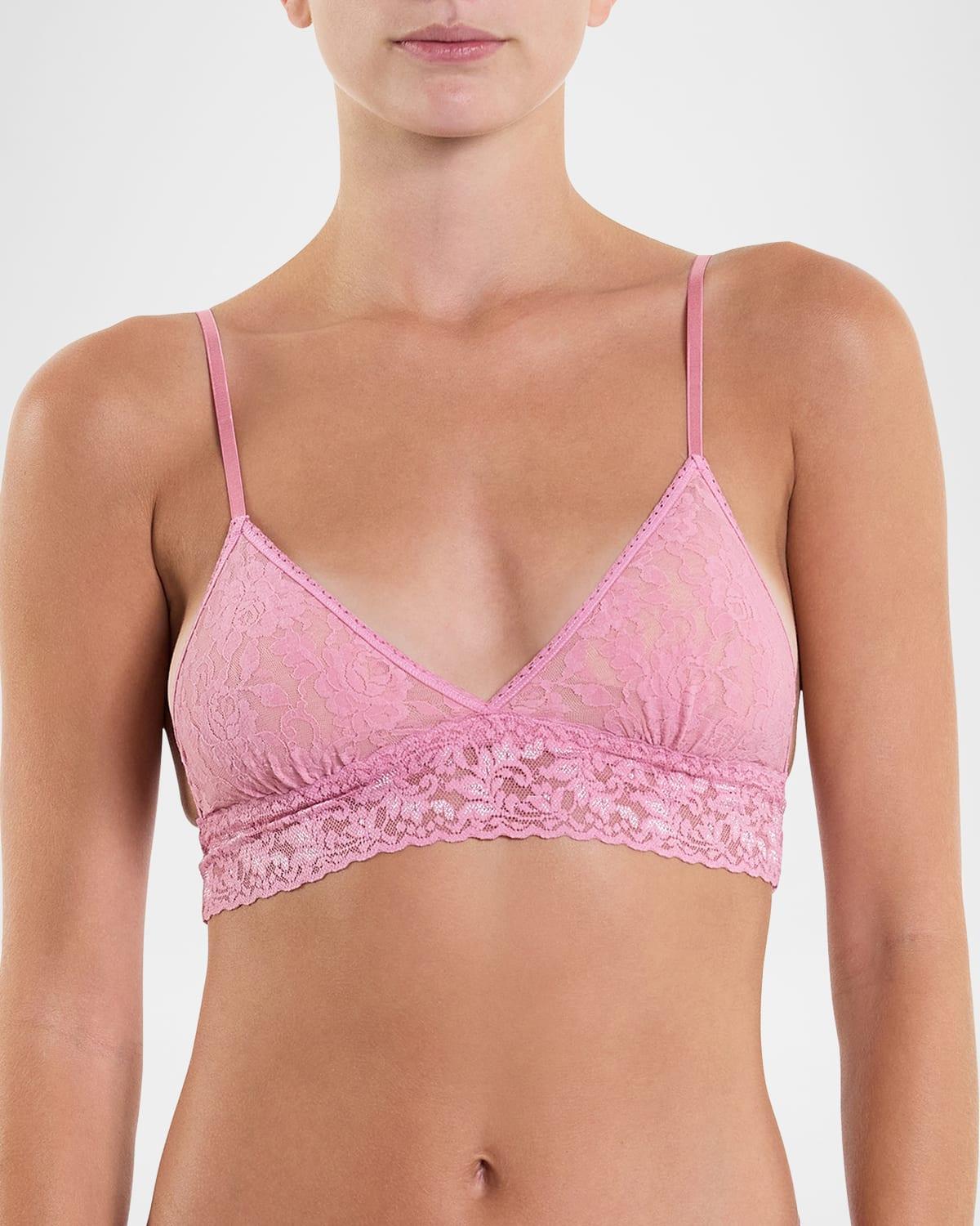 Signature Lace Padded Triangle Bralette Product Image