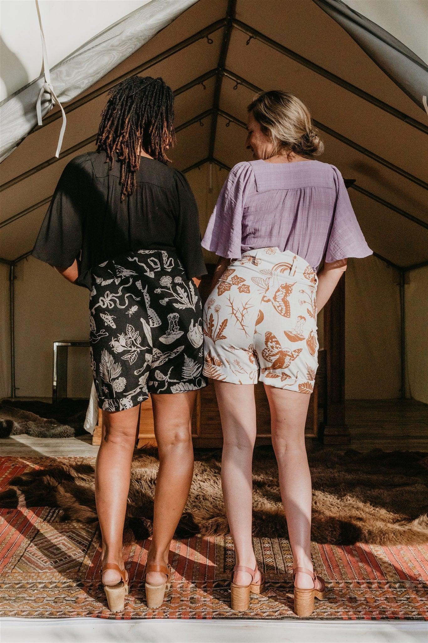 Perfect Shorts in Black Woodland Wonder Product Image