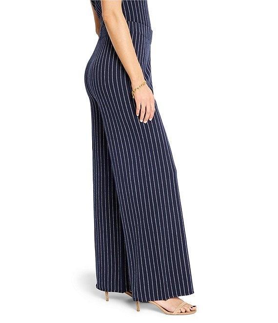 NIC + ZOE Coordinating Destination Stripe Wide Leg Knit Pants Product Image
