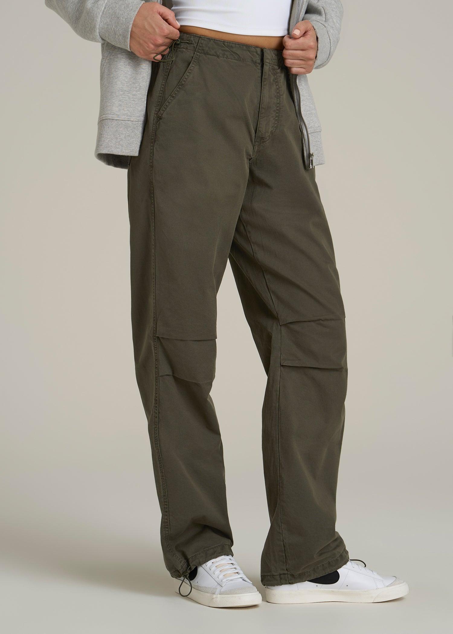 Garment Dyed Parachute Chino Pants for Tall Women in Forest Night Product Image