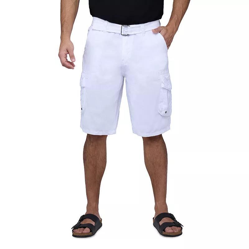 Men's RAW X by Xray Regular-Fit Belted Cargo Shorts, Size: 30, Green Product Image