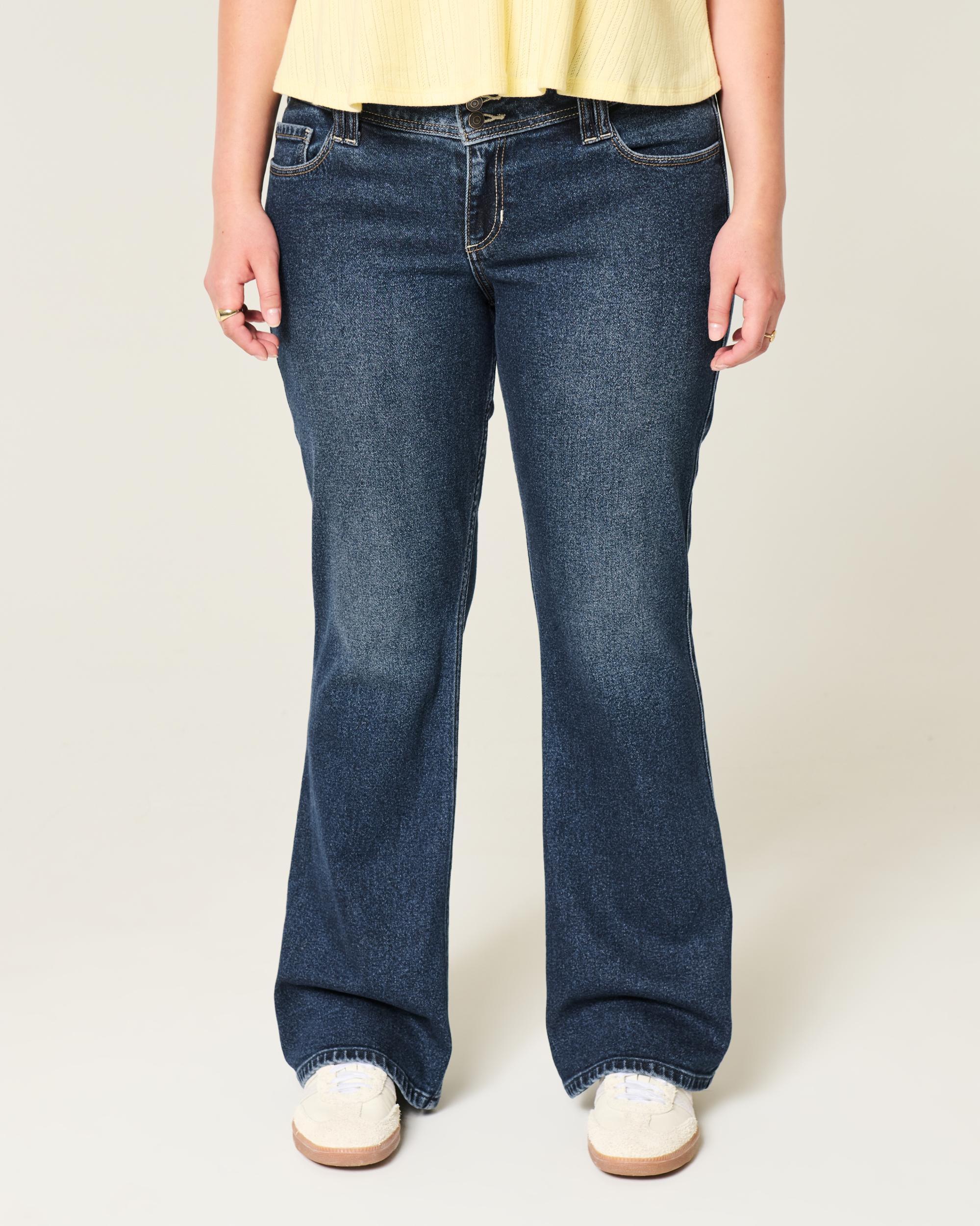 Low-Rise Dark Wash Boot Jeans Product Image