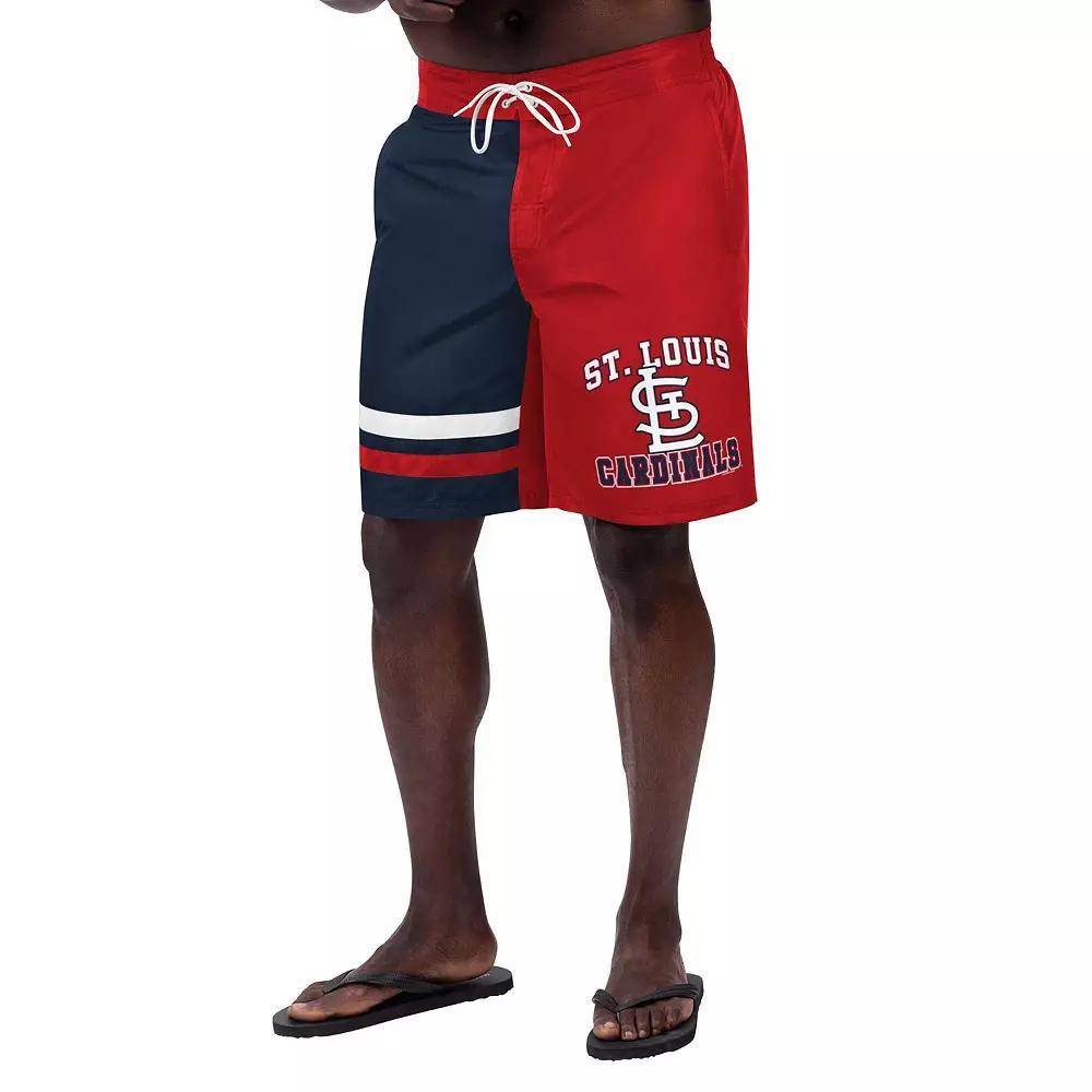 Men's G-III Sports by Carl Banks Red St. Louis Cardinals Anchor Swim Trunks, Size: XL Product Image