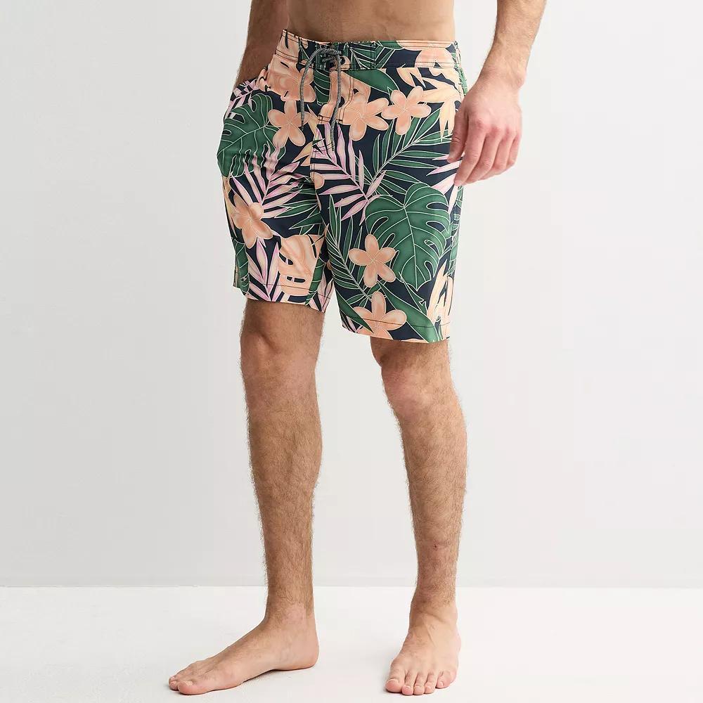 Men's Trinity Coast 9" Elastic Waist Boardshorts, Size: XL, Blue Product Image